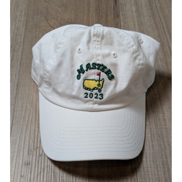 Masters Tournament Hat Cap Strap Back White Golf 2023 Augusta National Golf Club - Picture 2 of 7